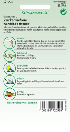 Zuckermelone Gandalf F1 | Zuckermelonensamen Von Samen Pfann