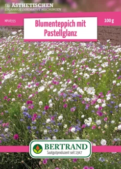 Blumenwiese Blumenteppich Mit Pastellglanz (100 G) | Blumensamen Von Bertrand