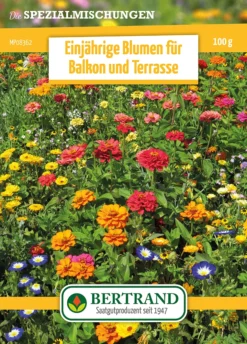 Blumenwiese Einjährige Blumen Für Balkon Und Terrasse (100 G) | Blumensamen Von Bertrand