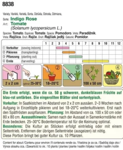 Tomate Indigo Rose | Tomatensamen Von Austrosaat