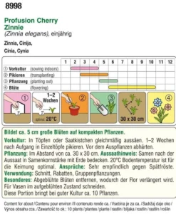 Zinnien Profusion Cherry | Zinniensamen Von Austrosaat