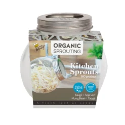 Sprossenglas Mit BIO Keimsprossen Mungbohne | Keimsprossenglas Von Buzzy Seeds